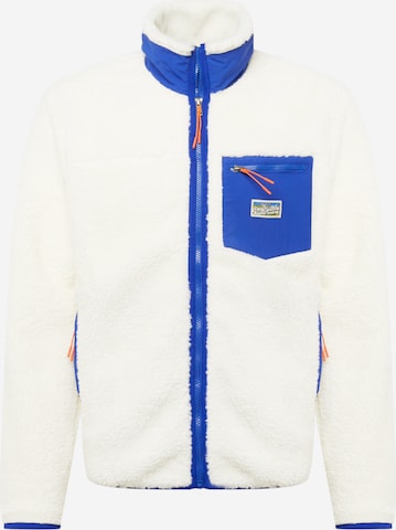 Polo Ralph Lauren Fleece jas in Blauw: voorkant