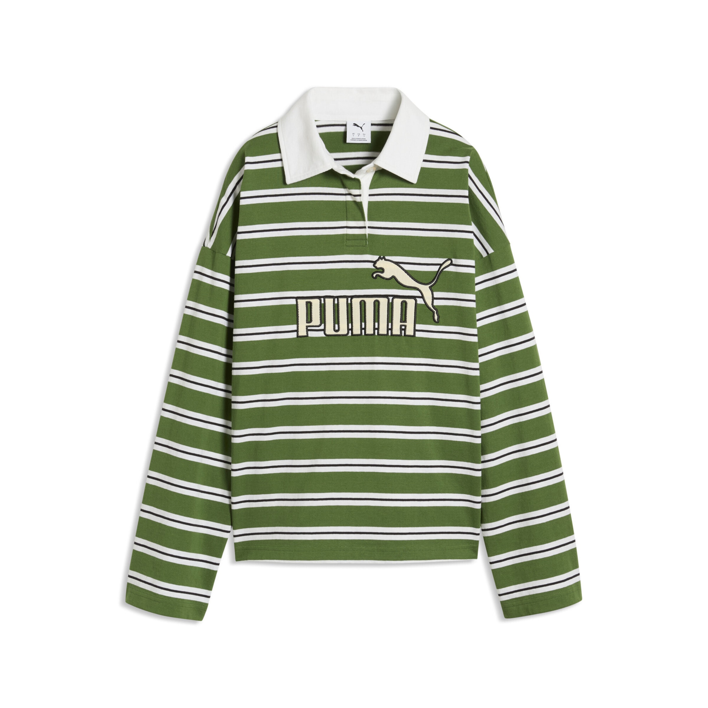 PUMA Poloshirt 'Essentials Elevated No.1' in Grün: Vorderseite