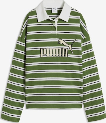 T-shirt oversize 'Essentials Elevated No.1' PUMA en vert : devant