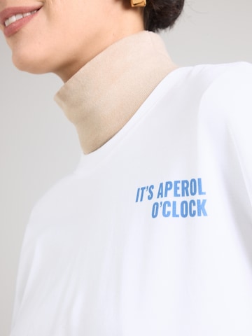 T-shirt oversize COMMA en blanc