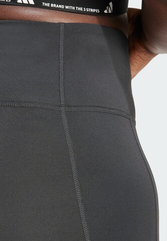ADIDAS PERFORMANCE Skinny Sportbroek 'Optime Essentials' in Zwart