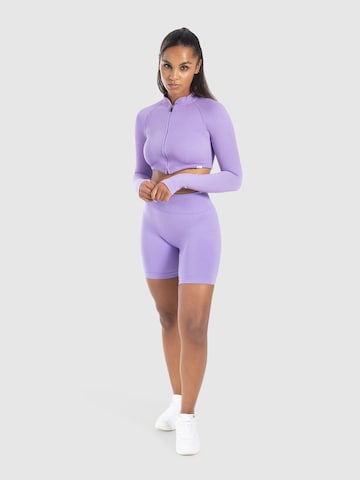 Coupe slim Pantalon de sport Smilodox en violet