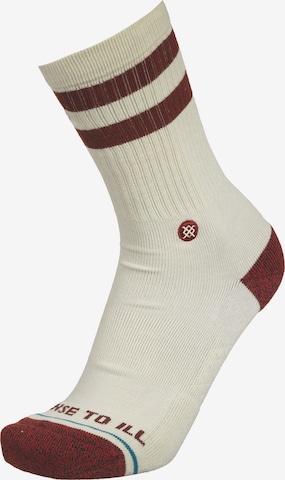 Stance Socks in Brown: front