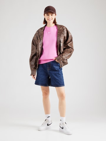 Nike Sportswear Collegepaita 'Phoenix Fleece' värissä vaaleanpunainen