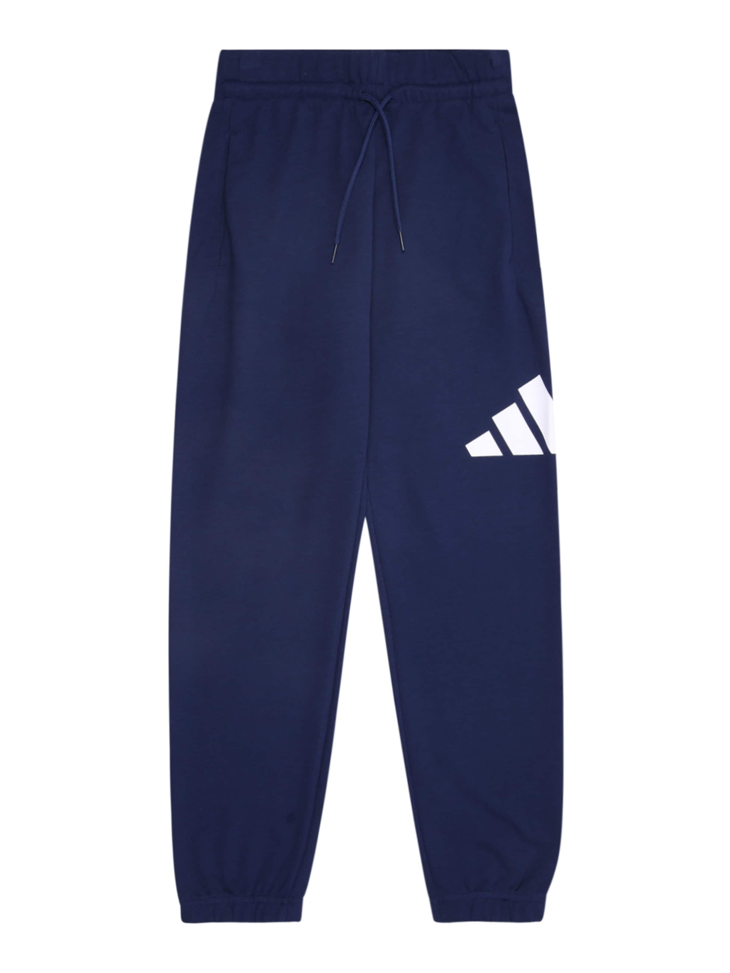 Effilé Pantalon de sport 'Essentials' ADIDAS SPORTSWEAR en bleu : devant