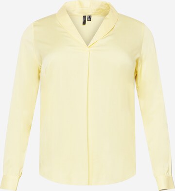 Vero Moda Curve Blouse 'Josie' in Geel: voorkant