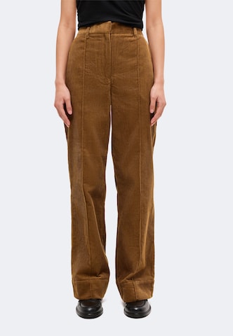 évasé Pantalon 'Emmy' Barbour en marron : devant
