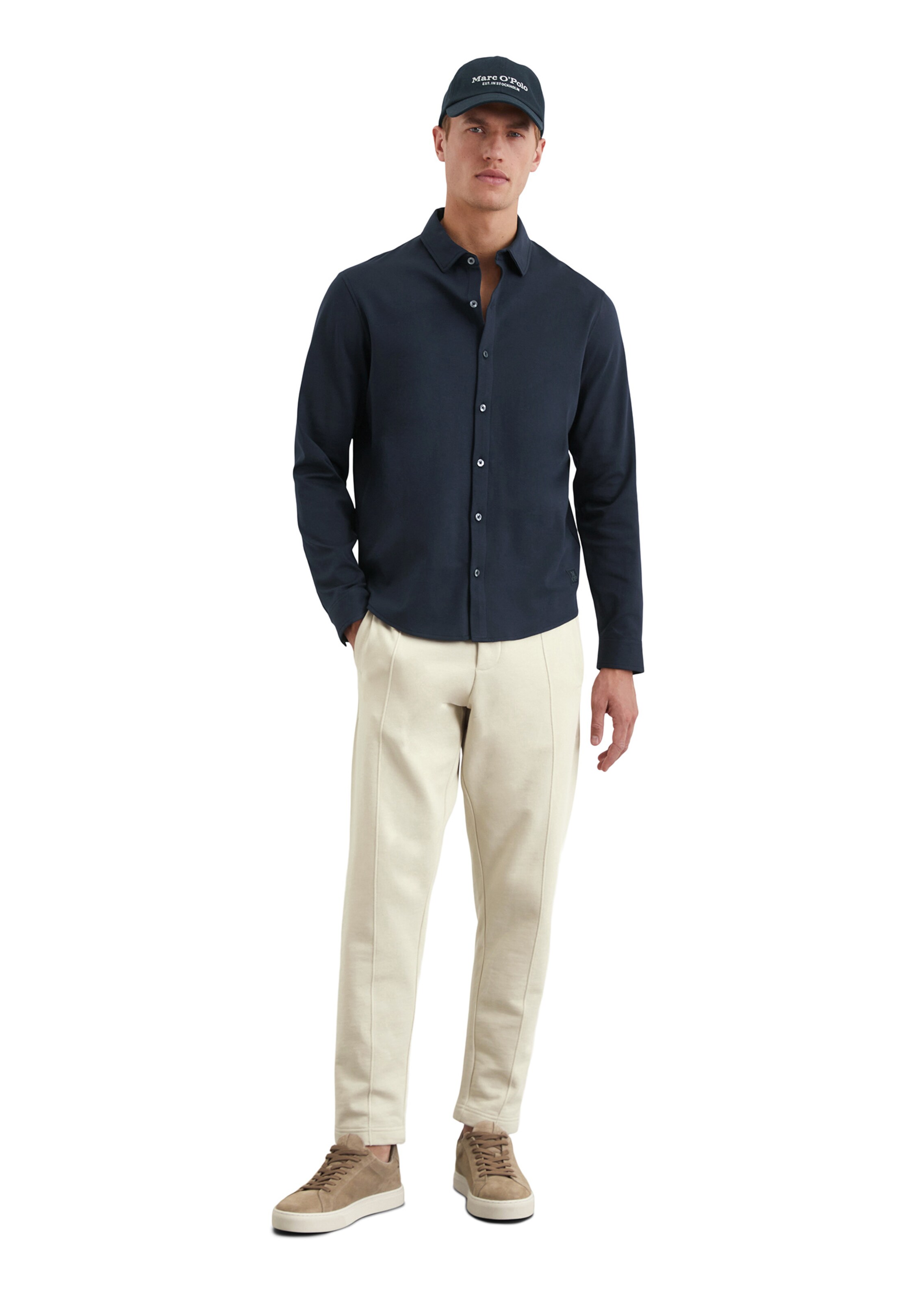 Marc O'Polo Regular fit Overhemd in Blauw