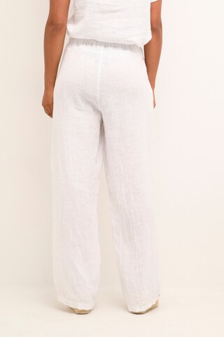 Cream Wide leg Broek 'Bellis ' in Wit