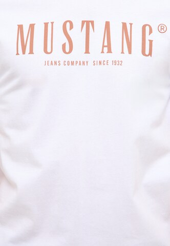 MUSTANG T-Shirt 'Austin' in Weiß