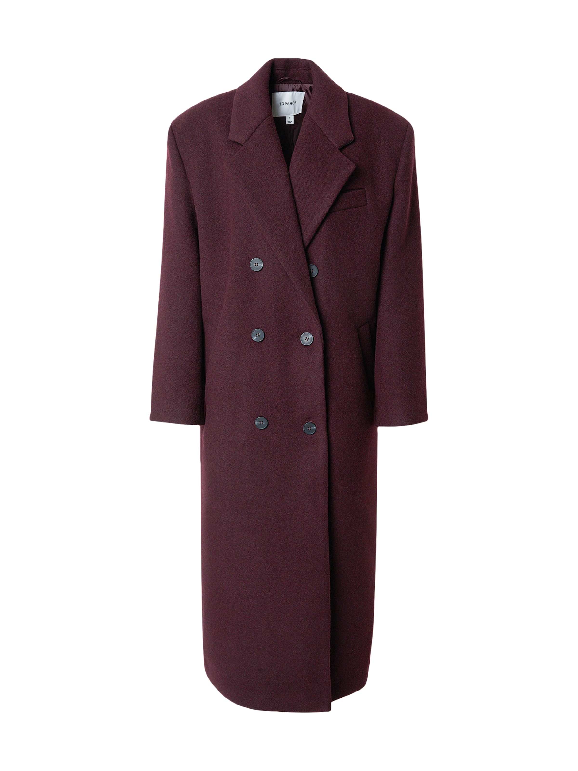 TOPSHOP Преходно палто 'ELLY' в винено червено, Преглед на продукта