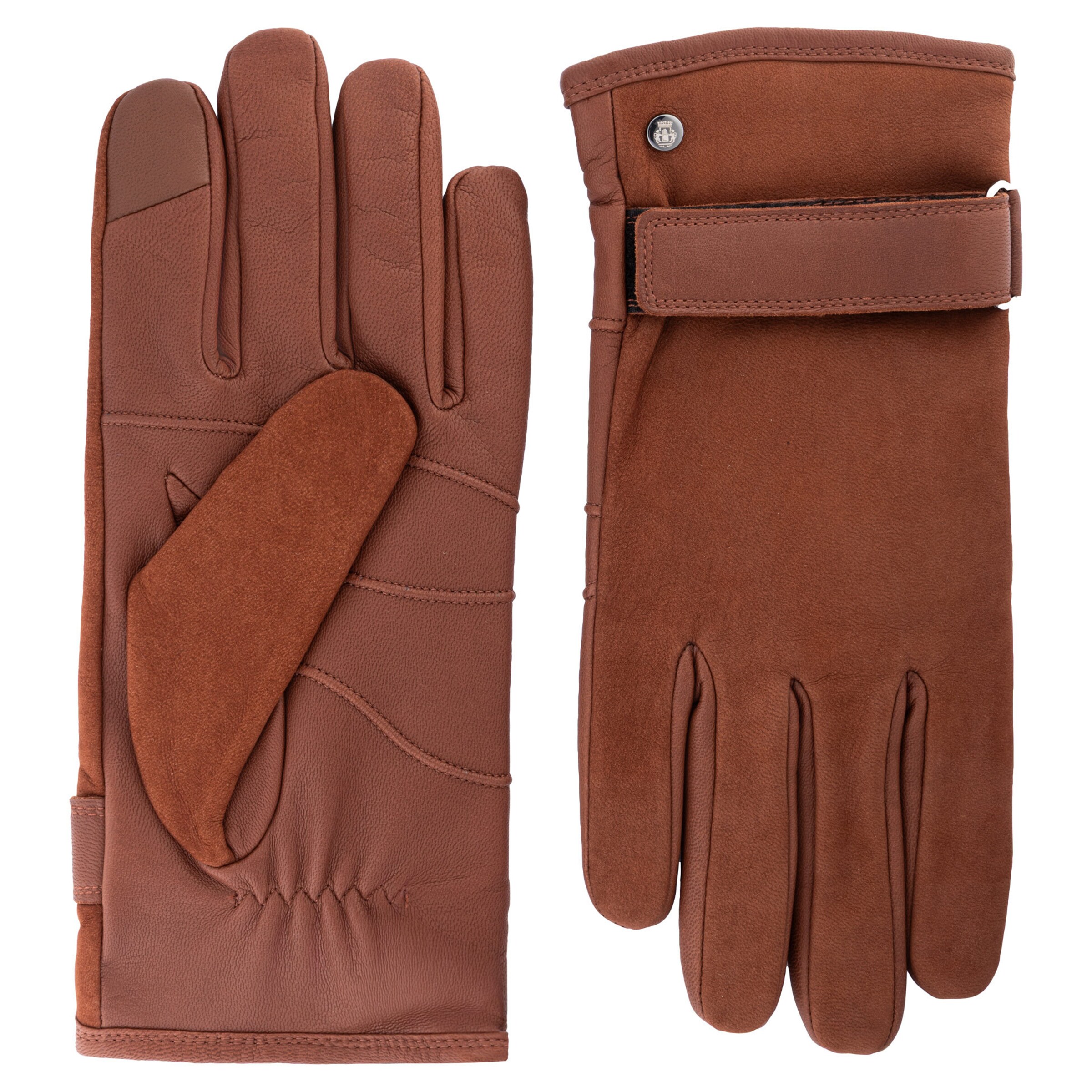 Roeckl Vingerhandschoenen ' BREGENZ TOUCH ' in de kleur Bruin, Productweergave