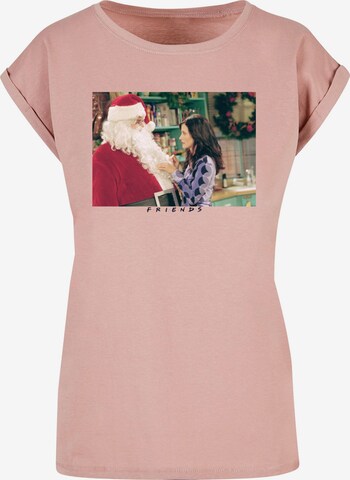 T-shirt 'Friends - Santa Chandler' ABSOLUTE CULT en beige : devant