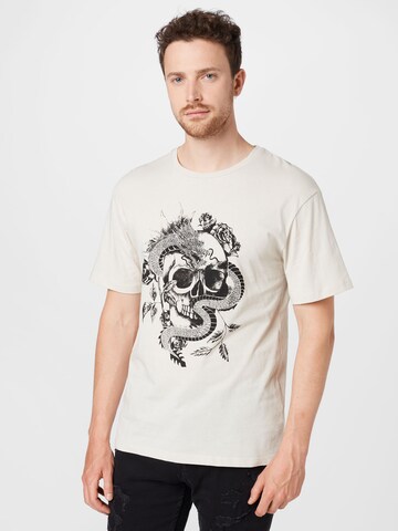 JACK & JONES Shirt 'DRAGON' in White: front