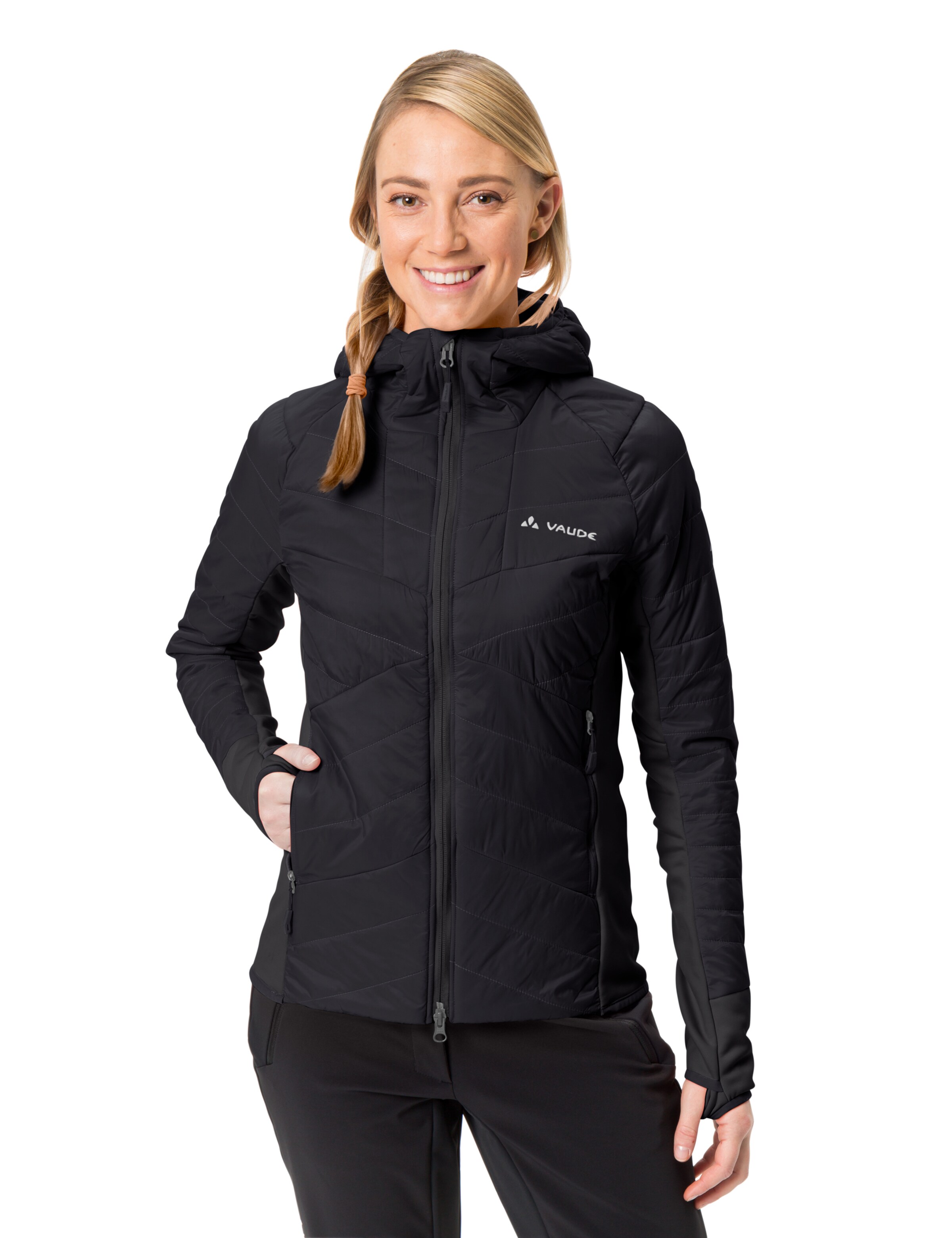 VAUDE Outdoor jacket ' Sesvenna IV ' in Black: front