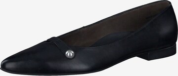 Paul Green Ballet Flats in Black: front