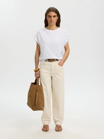 SELECTED - Camiseta en blanco