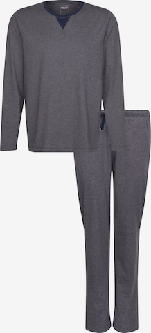 Pyjama long 'Schwarze Rose' SEIDENSTICKER en gris : devant