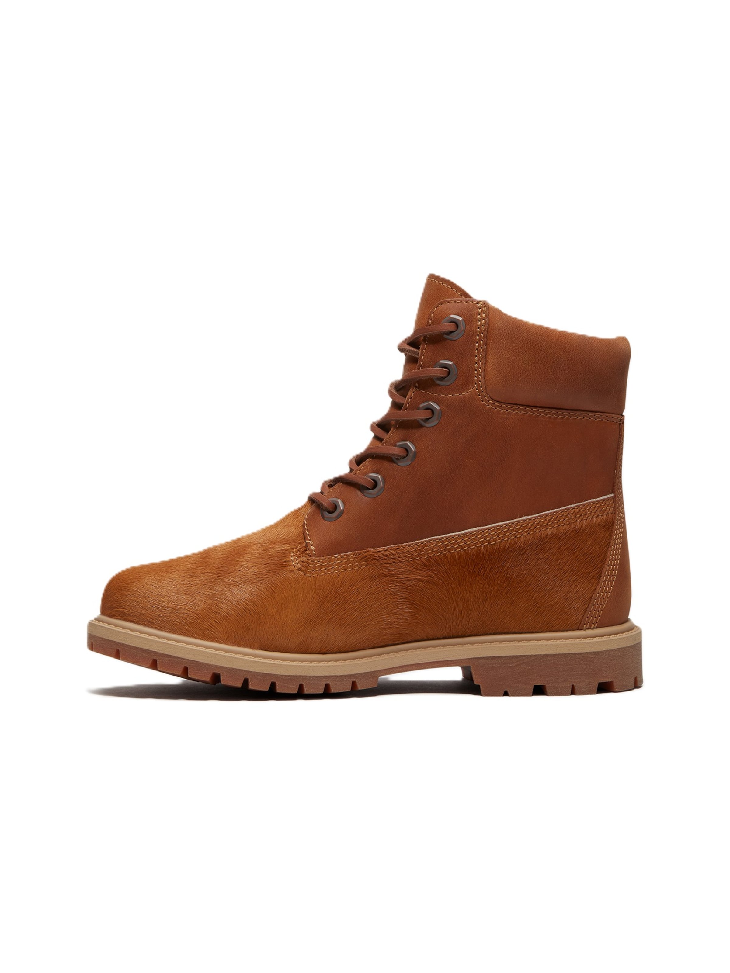 TIMBERLAND Šnurovacie členkové čižmy - Hnedá: predná strana