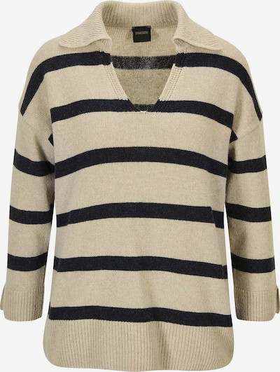 MADELEINE Pullover in beige / schwarz, Produktansicht