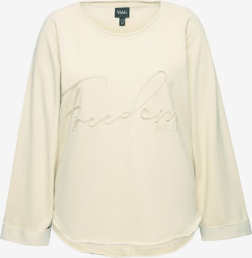 Ulla Popken Sweatshirt in Beige: front