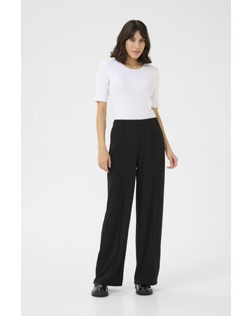 Kaffe Wide leg Broek 'Thea' in Zwart