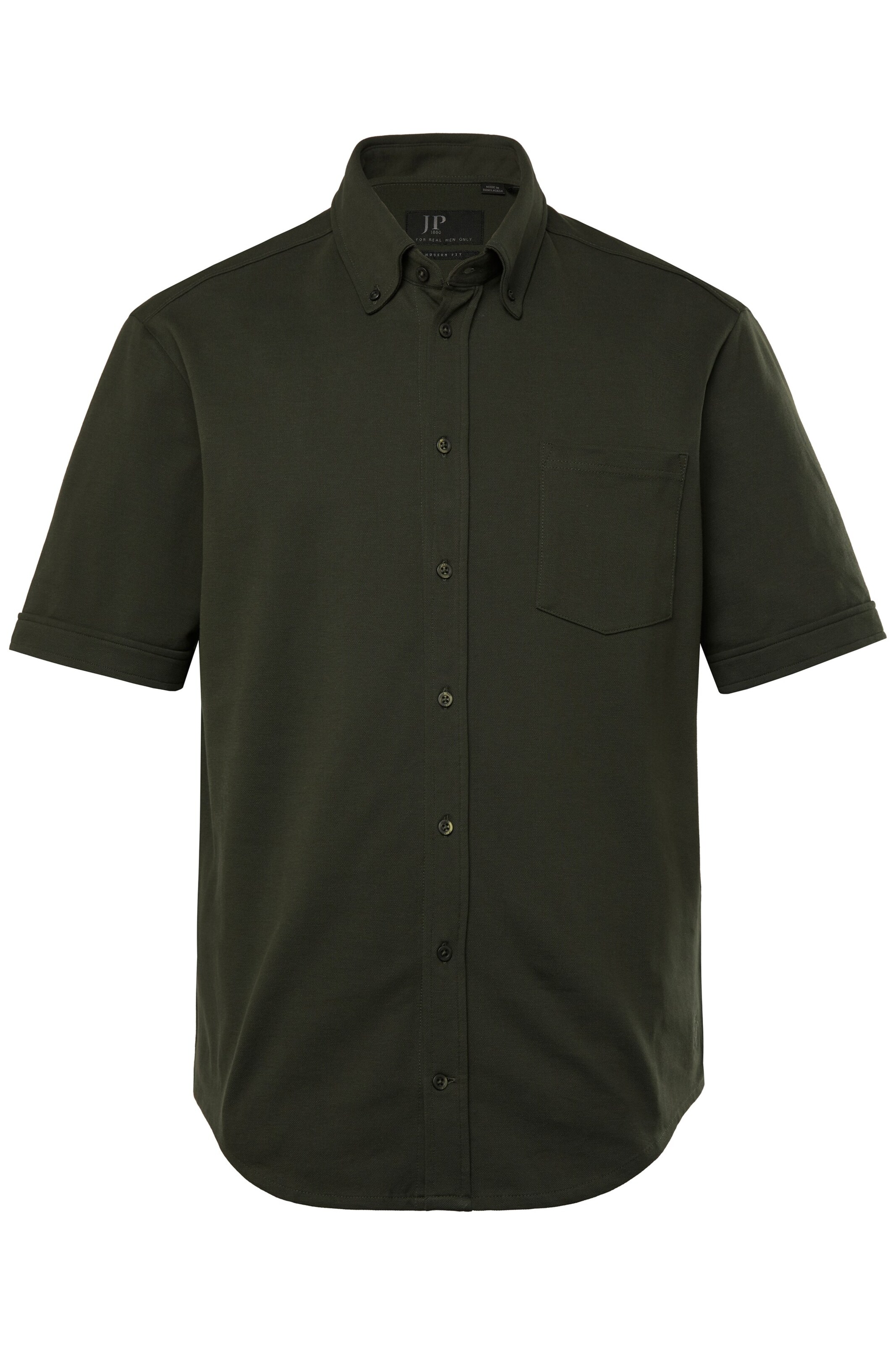 JP1880 Overhemd in Groen: voorkant