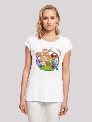 F4NT4STIC T-Shirt 'Disney Die Muppets Group Circle' in Weiß | ABOUT YOU