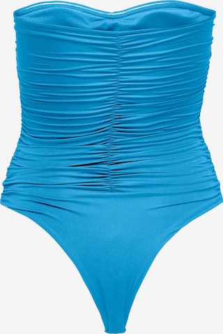 ONLY Bandeau Badeanzug in Blau