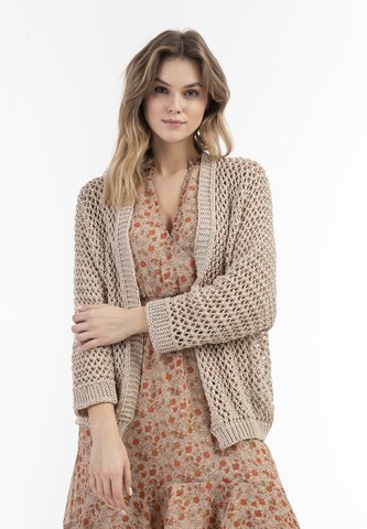 Cardigan DreiMaster Vintage en beige : devant