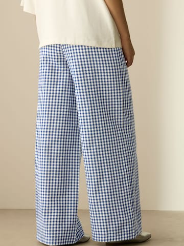 Wide Leg Pantalon Next en bleu