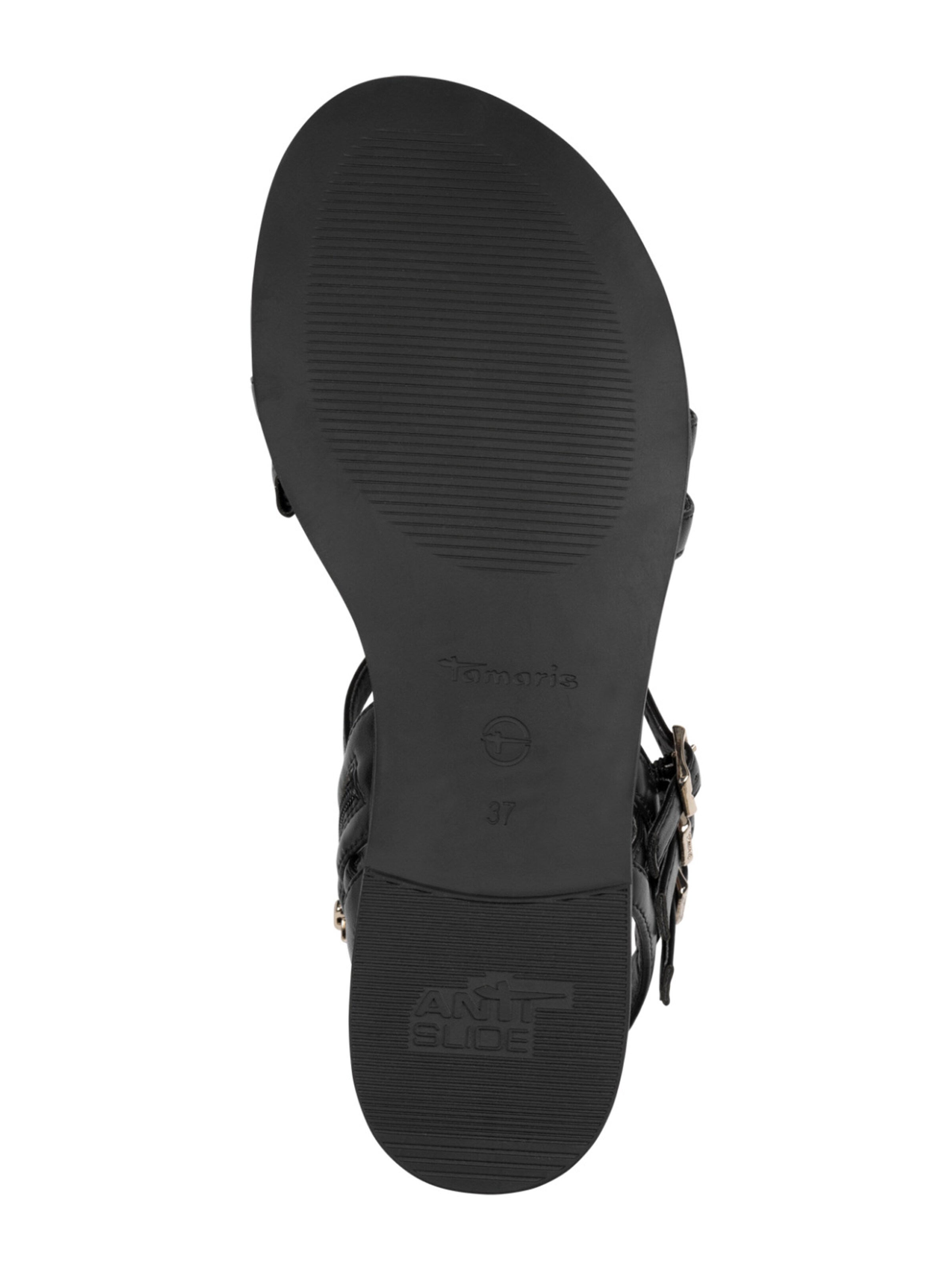 Sandales à lanières Tamaris en noir