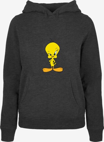 Sweat-shirt 'Looney - Tunes Angry Tweety' ABSOLUTE CULT en gris : devant