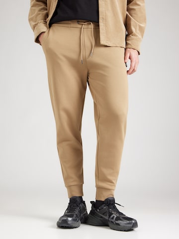 BOSS Конический (Tapered) Штаны 'Locsin' в Бежевый: спереди