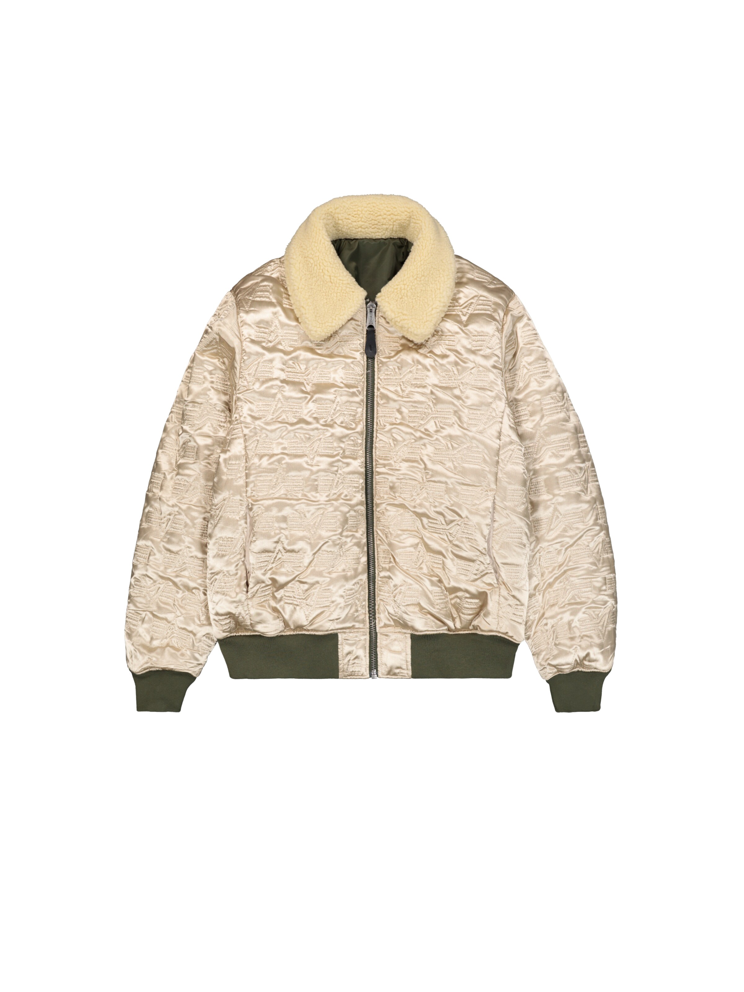 ALPHA INDUSTRIES Between-Season Jacket 'B-15' in Green: front