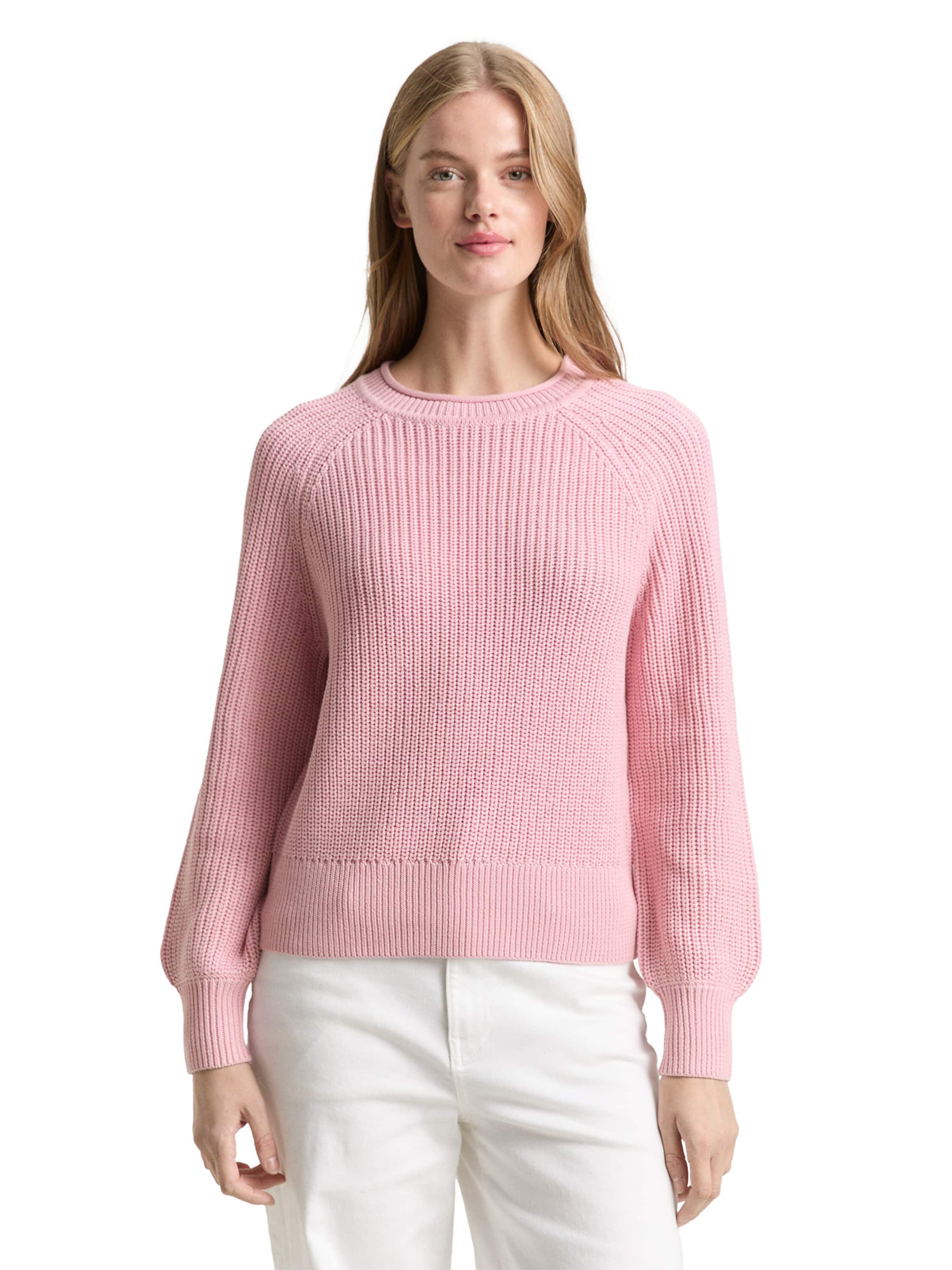 Pull-over TOM TAILOR DENIM en rose : devant
