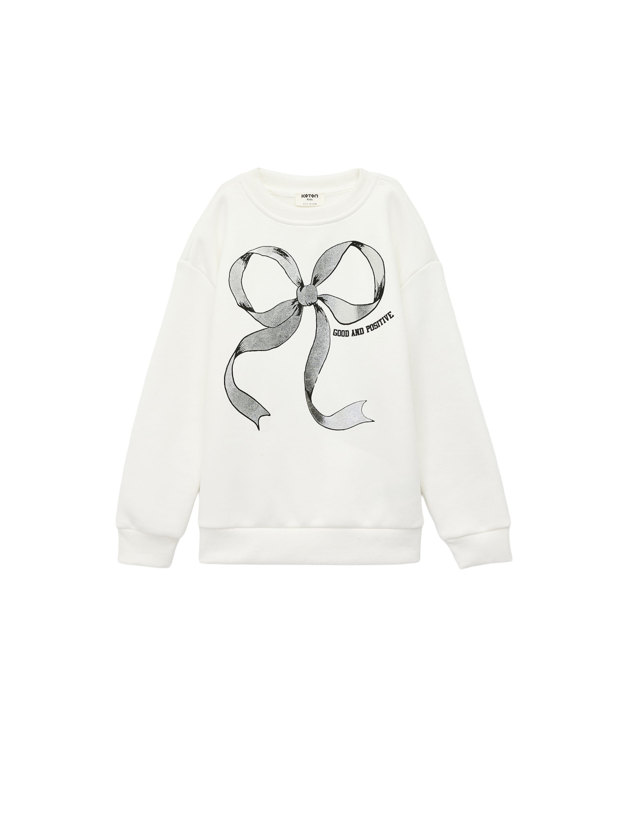 Koton Sweatshirt in 146-152 in Ecru / Grey / Black, Item view
