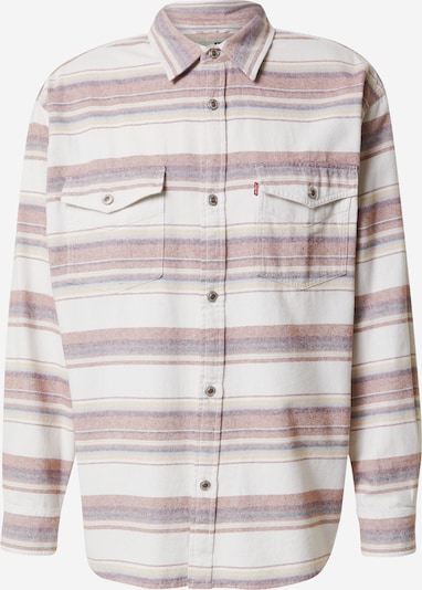 LEVI'S ® Srajca 'Silvertab 2 Pocket Shirt' | pesek / temno liila / rjasto rdeča / bel denim barva, Prikaz izdelka
