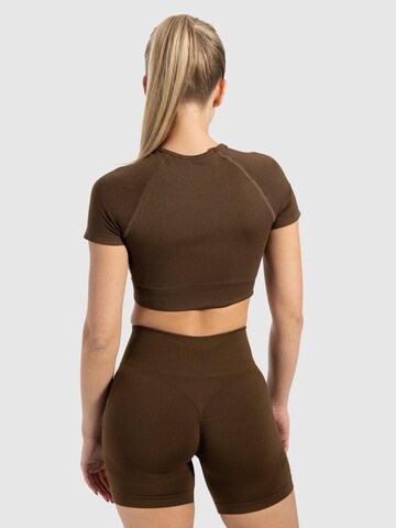 T-shirt ' Elna ' Smilodox en marron