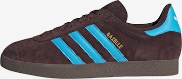 Baskets basses 'Gazelle' ADIDAS ORIGINALS en marron : devant