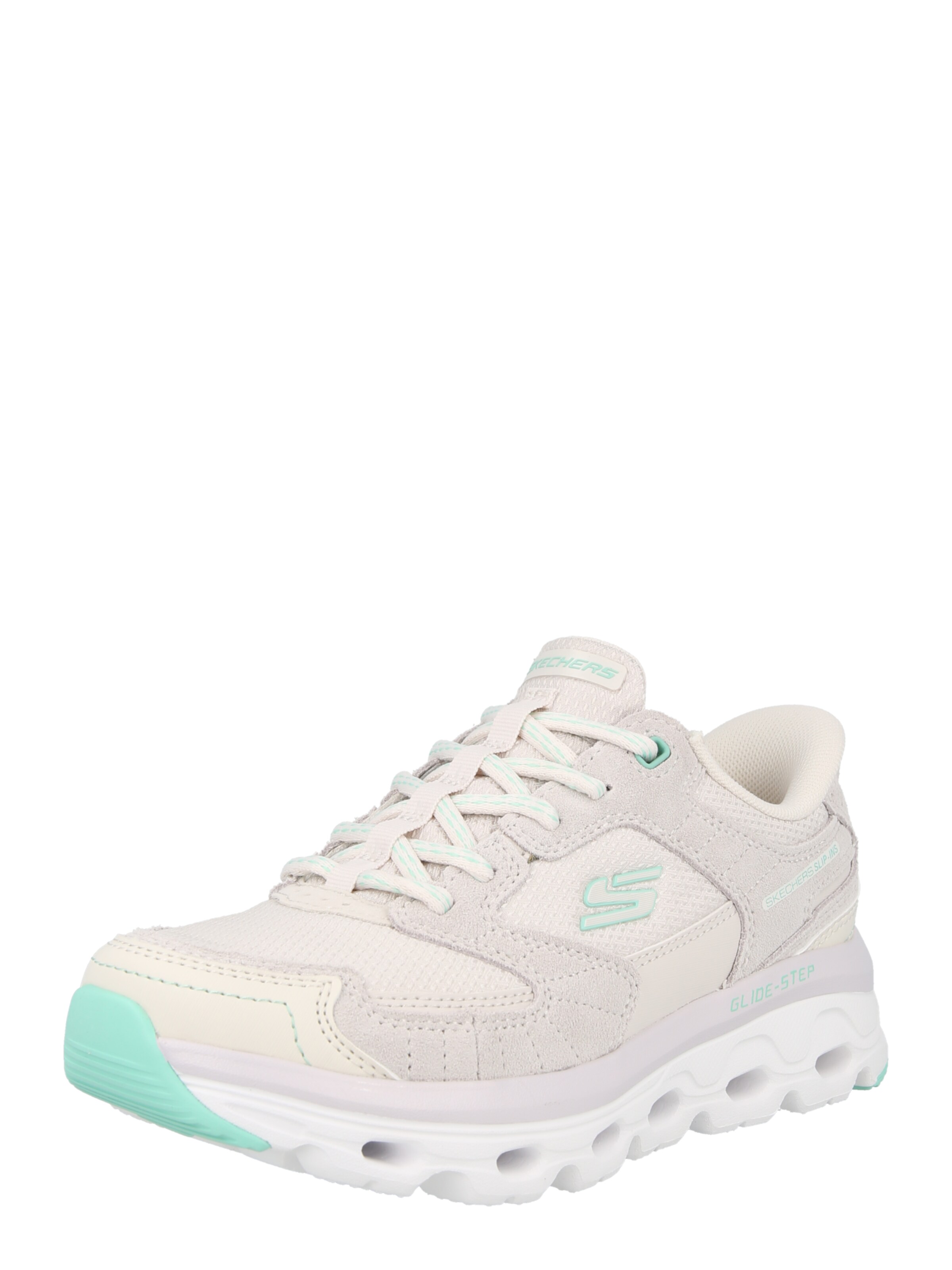 SKECHERS Platform trainers in Light blue / Taupe, Item view