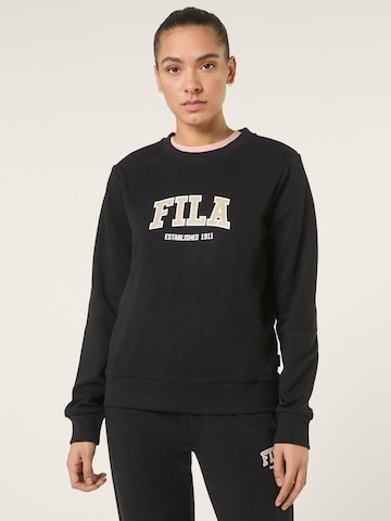 FILA Sweatshirt 'RIFREDI regular graphic crewneck sweatshirt'‌‌‌‌‌‌‌‌ in Schwarz: Vorderseite