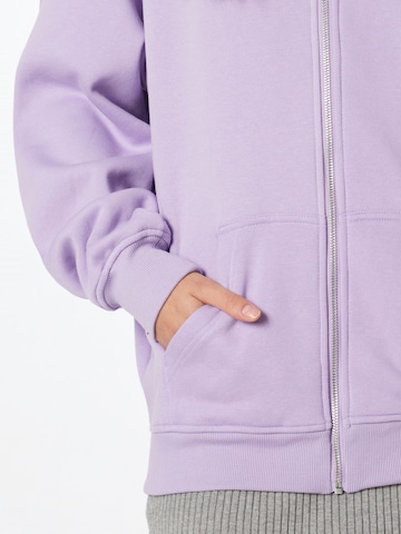 Urban Classics Zip-Up Hoodie in Purple