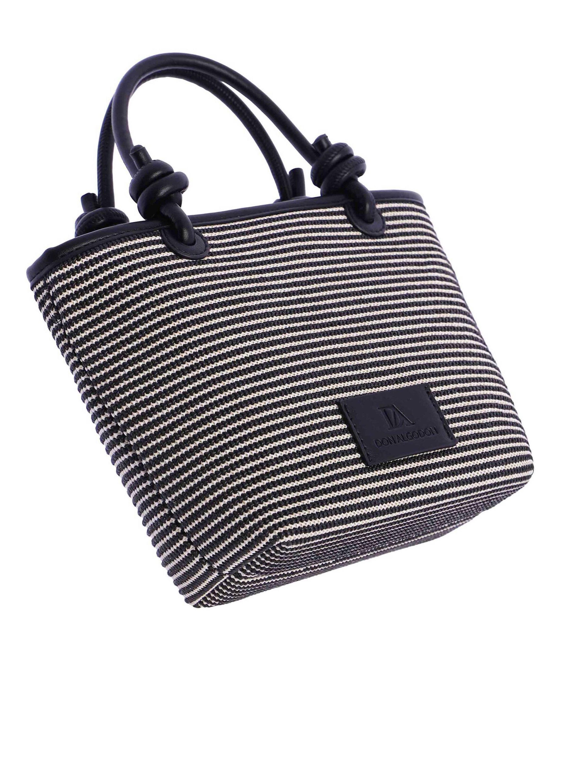 Don Algodon - Bolso de mano 'Lumina' en negro