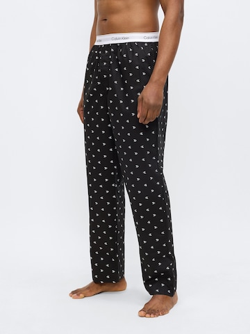 Calvin Klein Underwear Пижамные штаны в Черный: спереди
