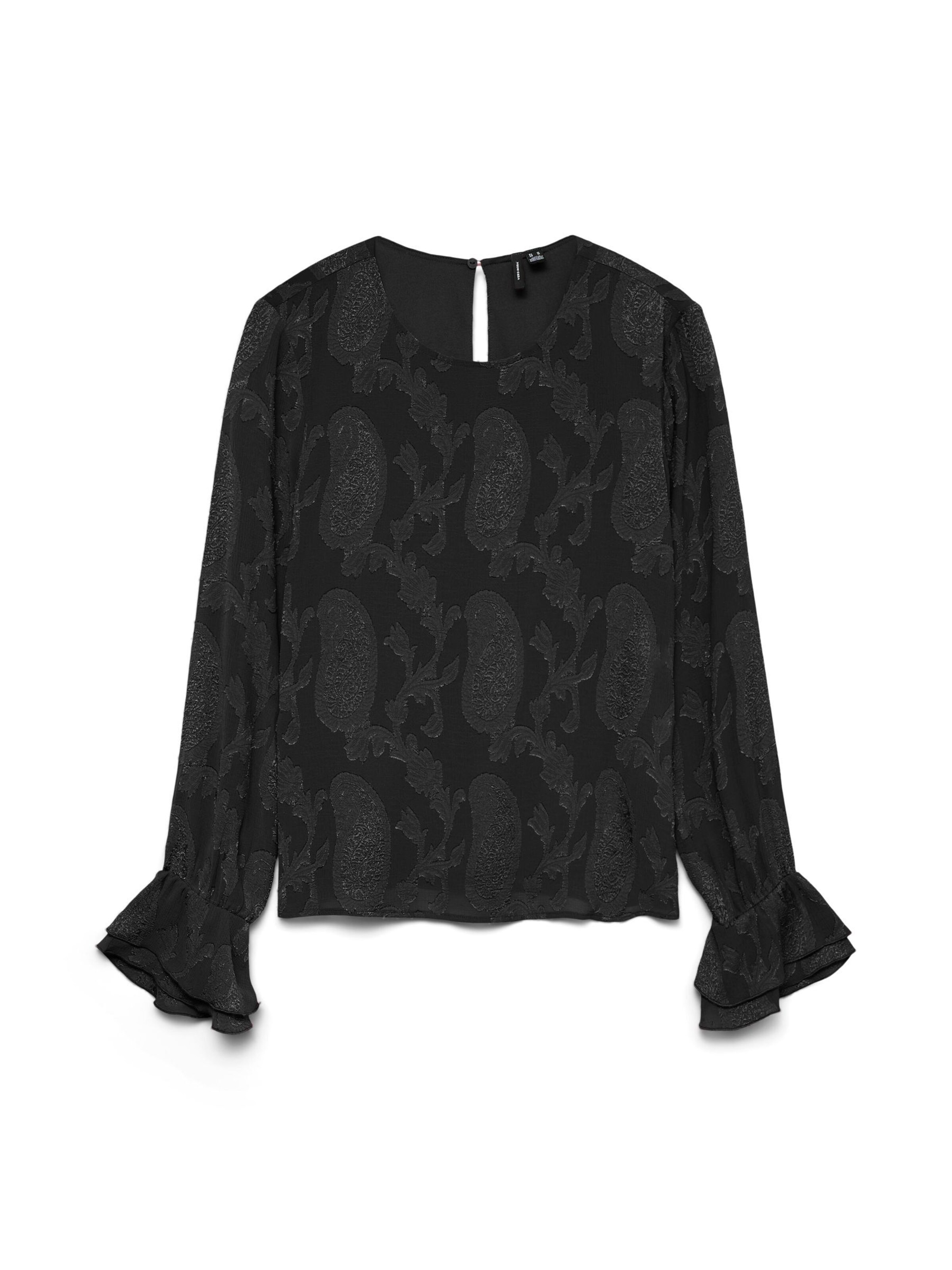 Chemisier 'VMMishi' VERO MODA en noir : devant