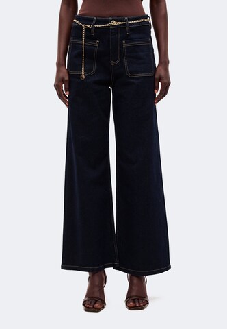 Wide Leg Jean 'Suri' s.Oliver BLACK LABEL en bleu : devant