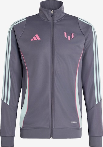 Veste de sport 'Messi' ADIDAS PERFORMANCE en gris : devant