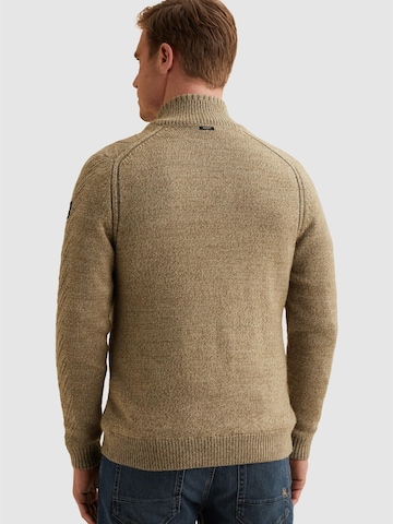 VANGUARD Cardigan 'Cardigan with zipper closure and allover pattern' i beige