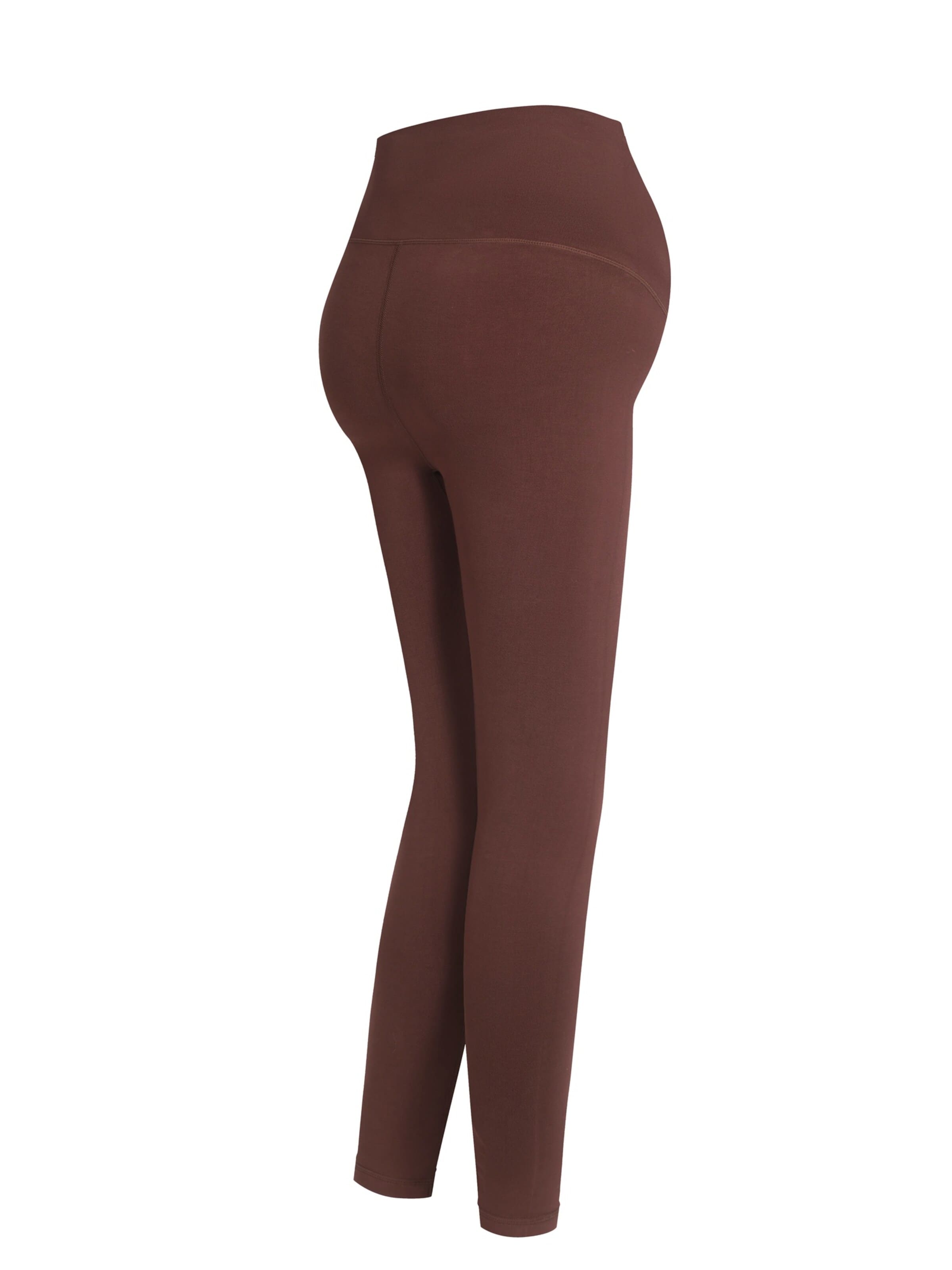 Skinny Leggings 'Seamless Umstandsleggings mit hohem Bund' cfab (formerly creamy fabrics) en marron